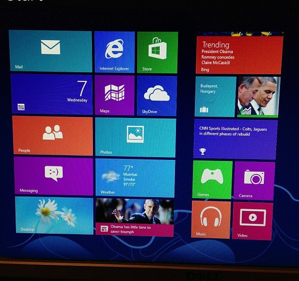 Windows 8 Start Screen